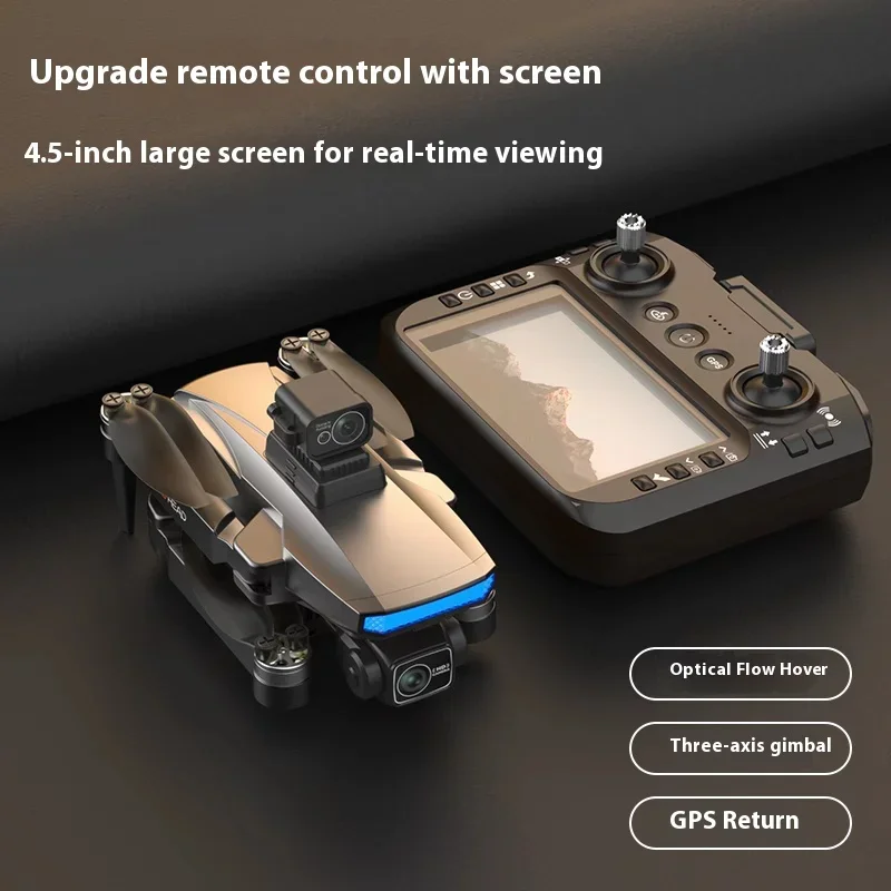Drone W10 8K GPS 3-Axis Gimbal avec Écran - 64Go