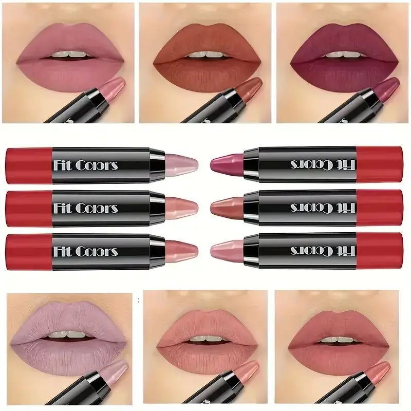 7pcs Lip Liner ，Long-Lasting Lip Crayon for Easy Application, Hydrating and Moisturizing Liner with Velvety Smooth Finishs