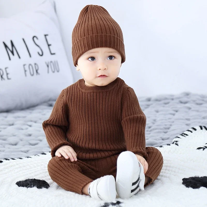 3pcs Baby Knit Sweater Outfit 1