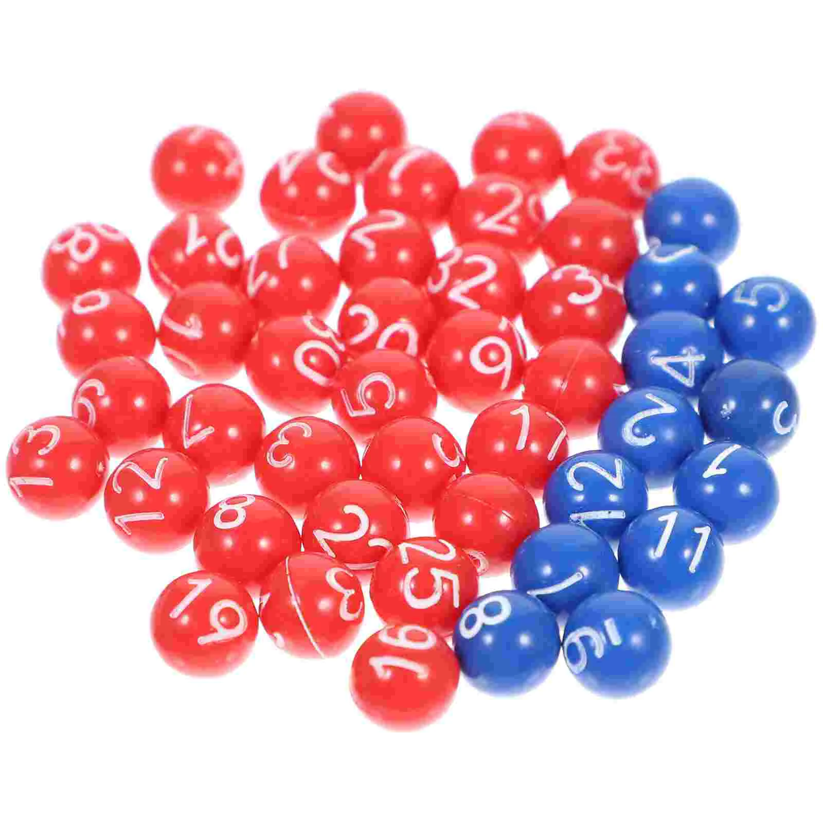 1 Set Colored Festival Multi-functional Party Lottery Balls Party Game Balls Raffle Bingo Props Lottery plastic lottery balls