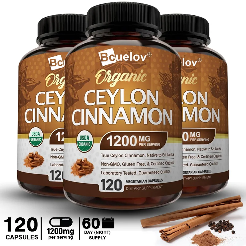 NaturalCeylonCinnamonCapsulesAidsinJointsBonesAntiInflammation