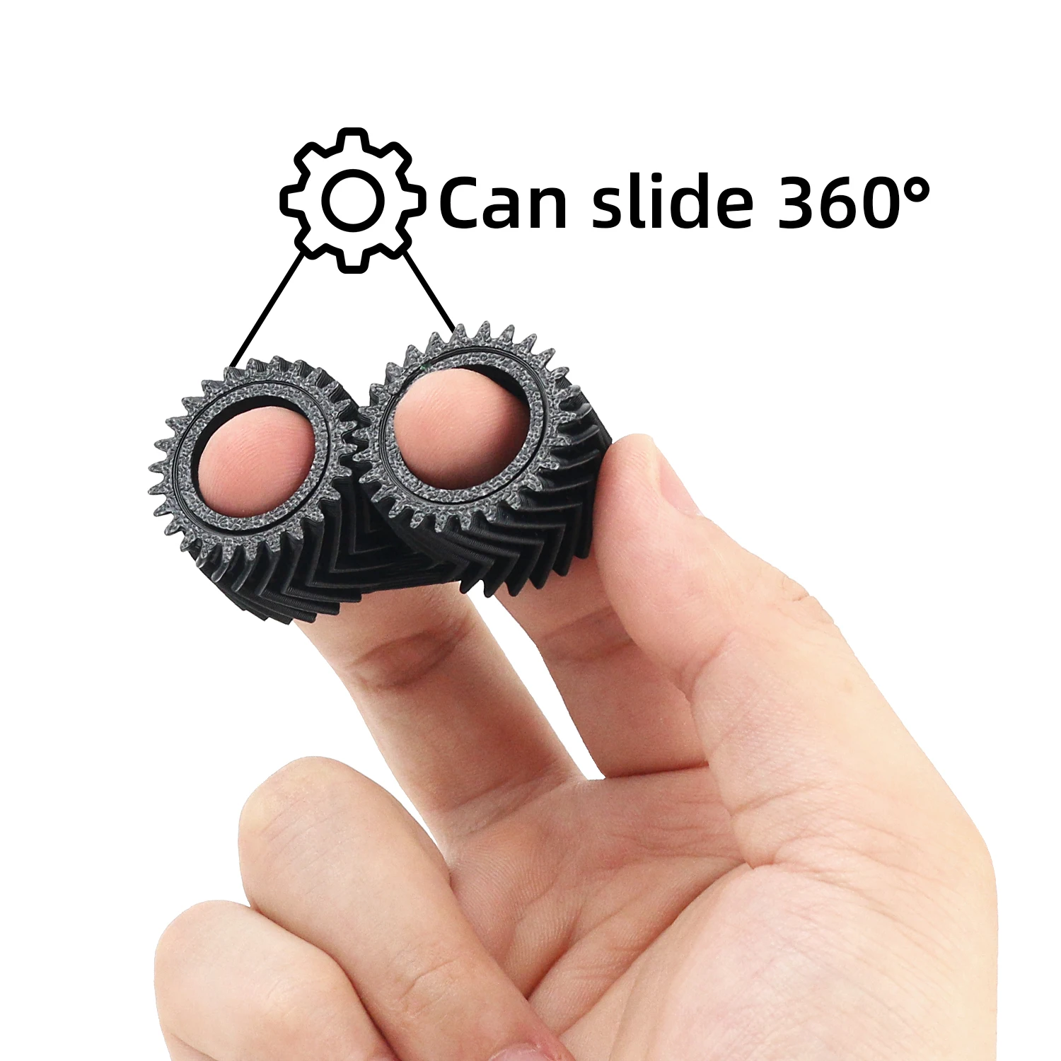 Gear fingertip gyroscope fidget toys anti stress toys mini fingertip toy rollable pressure relief toy unique decompression
