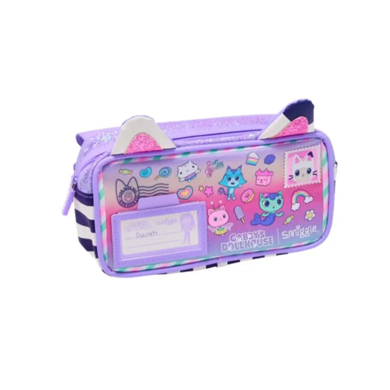 حقيبة ظهر كلاسيكية من smiggle مقاس 42 سم × 30 سم مع حقيبة غداء وحافظة أقلام