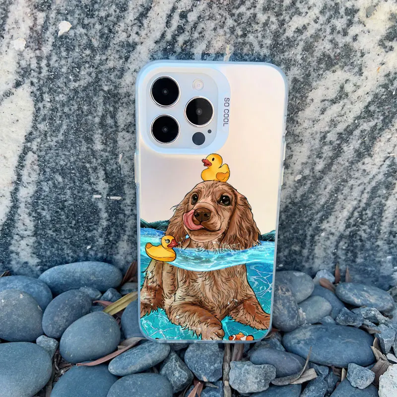 Dackel Silhouette Hund Niedliche Tier Handyhülle für IPhone 12 Pro Max Mini 11 13 14 15 Pro Max 15 14 Plus Laser Back Cover Funda – Detail 2