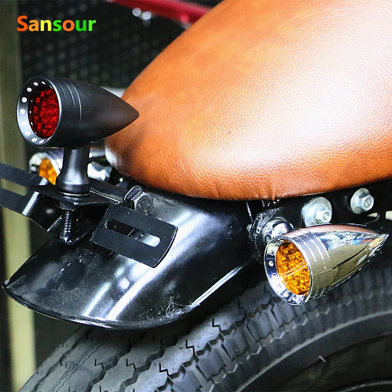 

Индикатор поворота для мотоцикла Sansour, лампа для Harley Sportster Electra Glide Chopper Bobber Cafe Racer