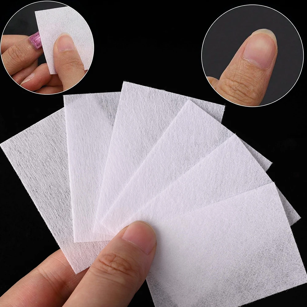 Nail Polish Remover Nail Gel Remover Nail Polish Remover Wipes 1K/600/500/300/100Pcs Lint-Free Nail Polish Remover Wipes Napkins White Pink UV Gel Nail Polish Dust Cleaner Cotton Wipes