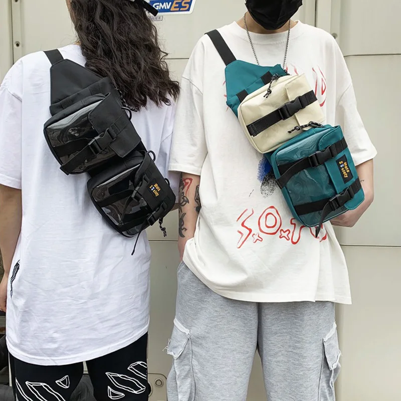 

Streetwear Unisex Waist Bag Chest Bag Functional Tooling Hip Hop Pack Removable Outdoor Waist Pack Shoulder Crossbody Bags ZY854