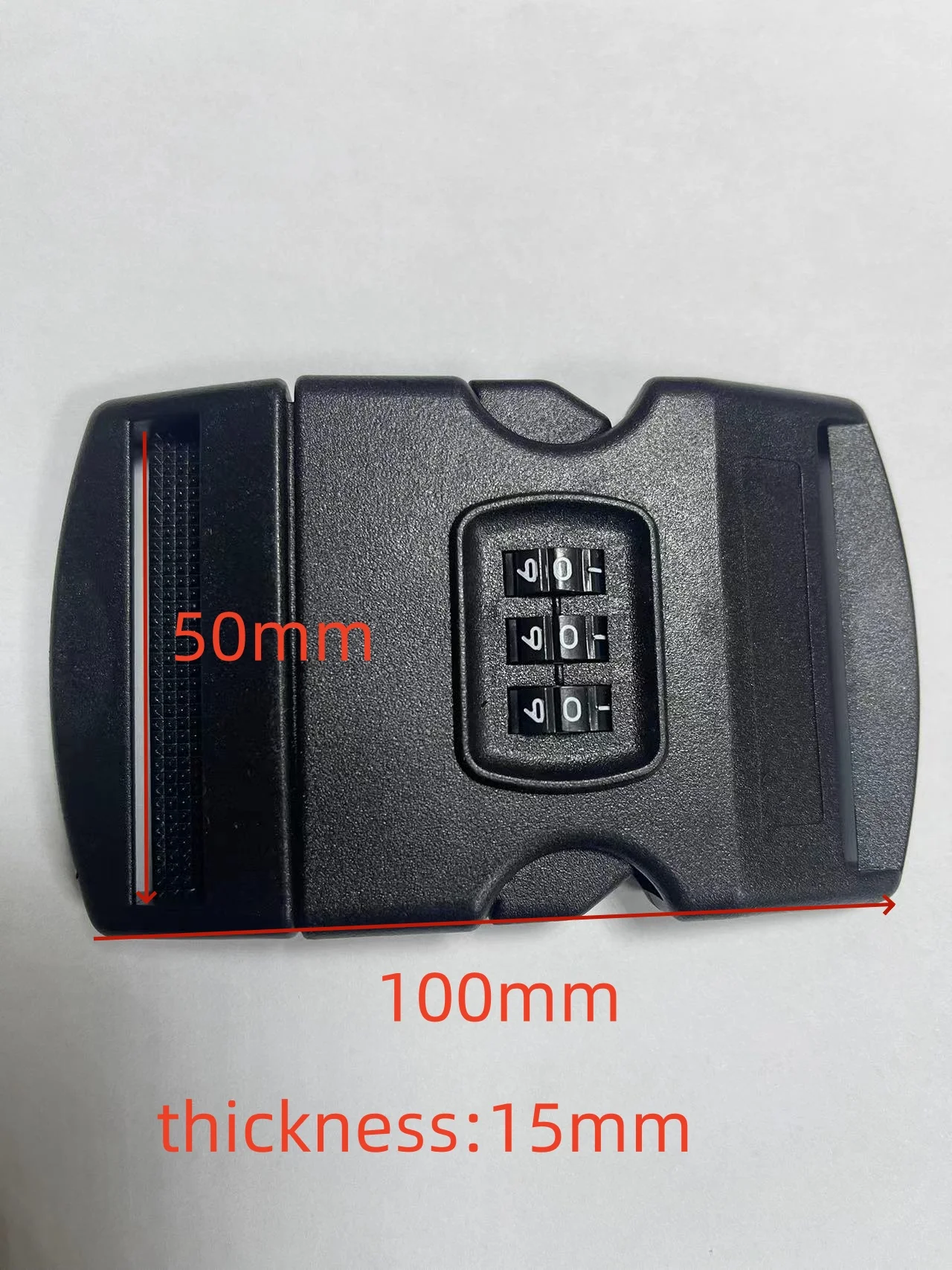 2" Webbing Password buckle Safety Detach Buckle Plastic buckle with password for Luggage belt Backpack password lock