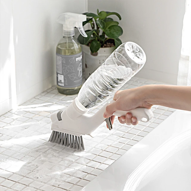 Multifunctional Cleaning Brush 5-piece Set with Water Spray