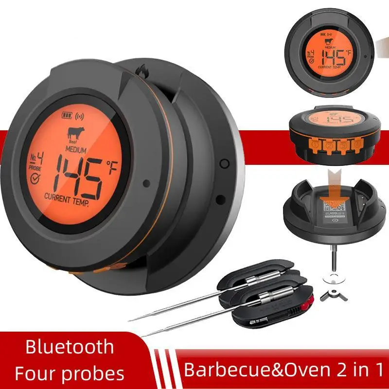 Bluetooth Thermometer Digital Sensor Für Hohe 500 Grad Backofen Grill Grill Fleisch Fleisch BBQ