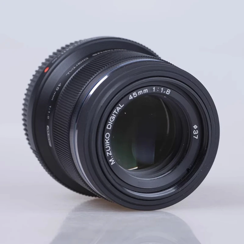 95% 새것 같은 M.ZUIKO DIGITAL 45mm 1.8 렌즈 올림푸스 EM10 EM5 EP5 EP3 EM10-1 EM104 EPM2 45 F1.8 M43 마운트 렌즈