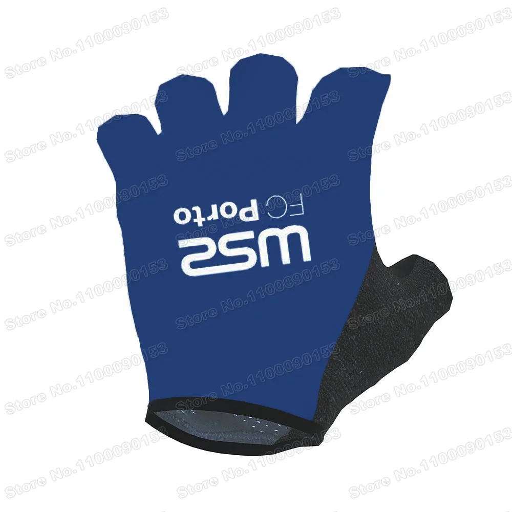 Team W52 Cycling Gloves Blue Anti-Slip Bicycle Gel Half Finger Glove Road Bike Jerseys MTB Luva Ciclismo Camisa Masculina