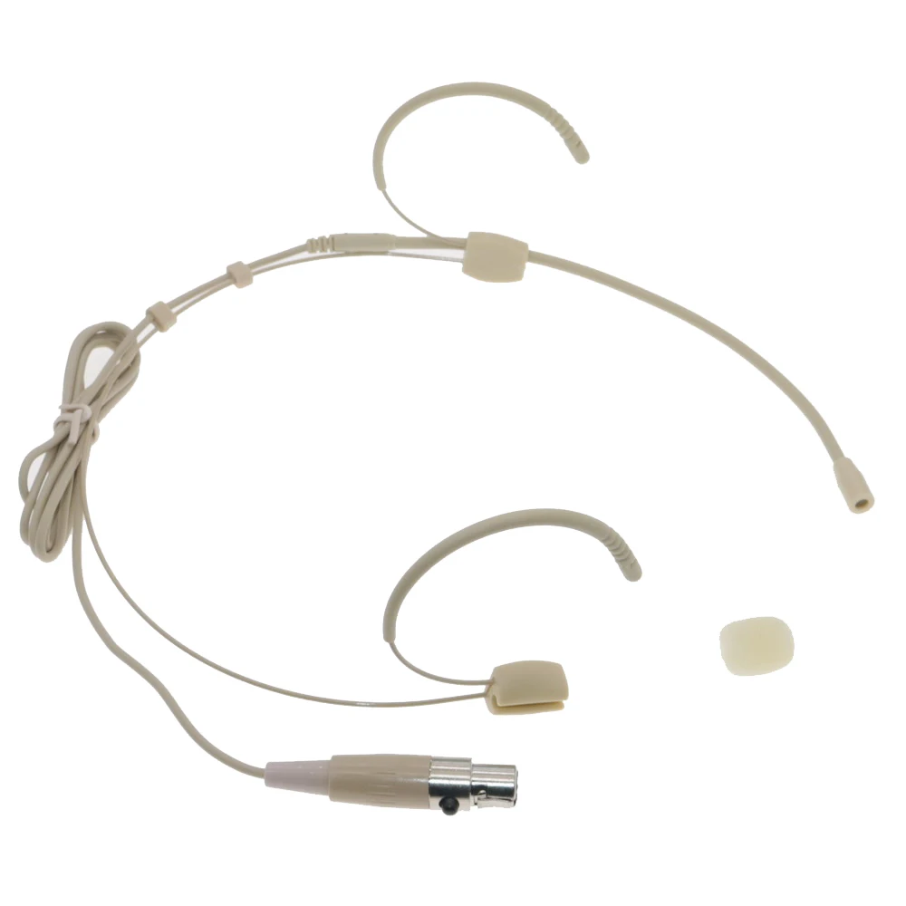

Omnidirectional Two Ears Hooks Headset Microphone For AKG Samson Wireless Mini TA3F 3Pin