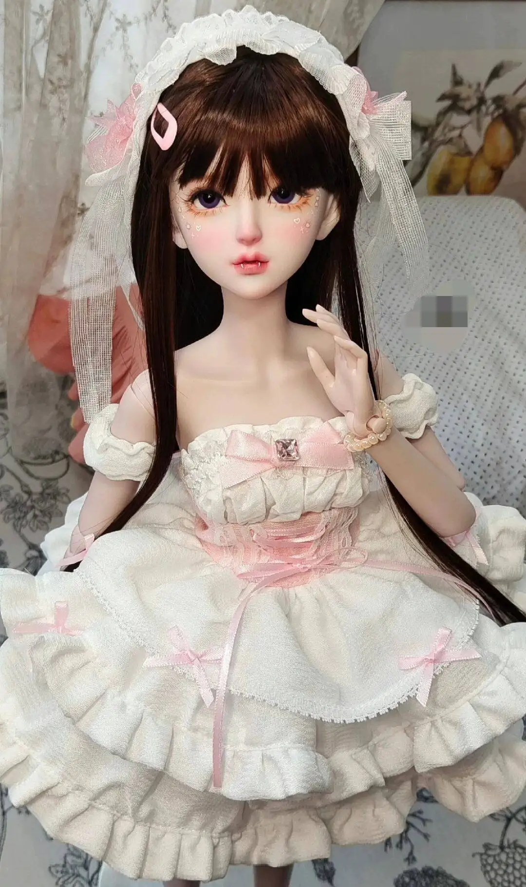 Nouvelle Poupée BJD 56cm + Maquillage Du Visage À La Main + Yeux 3D