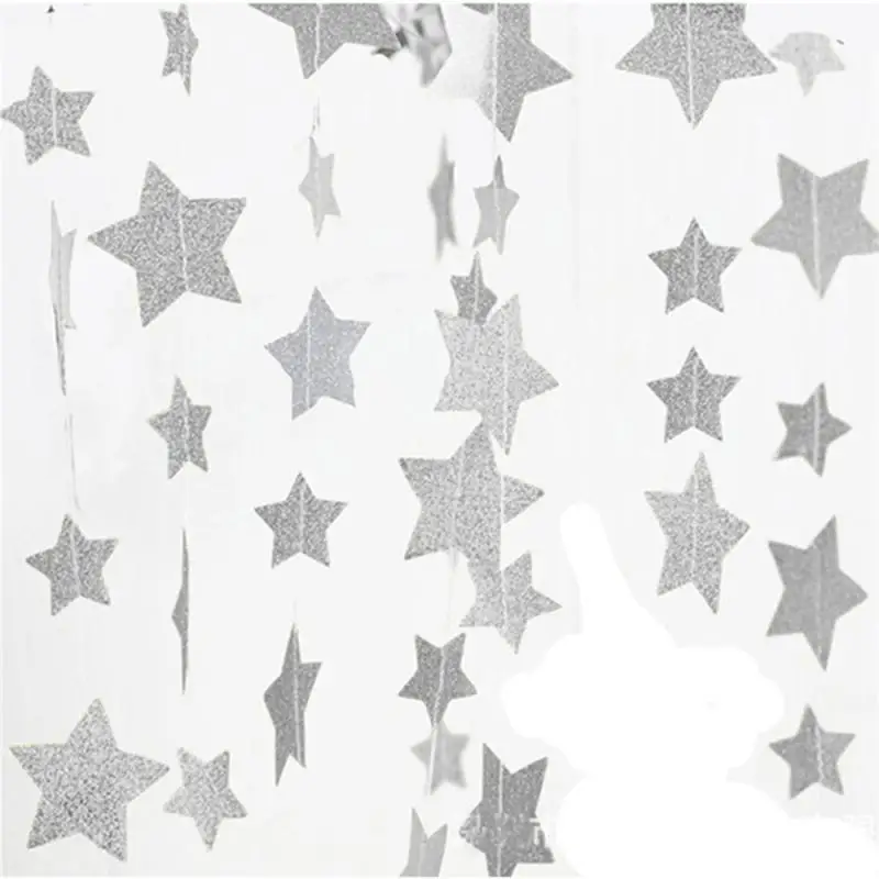 10~40PCS Star Disc Party Flower Durable Photo Background 4 Meters 6 Optional Birthday Party Decorations Sewing Paper Flower 4
