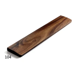 Walnut Wooden Ergonomic Keyboard Wrist Rest with Anti-Slip Mat for Gaming and Typing Comfort (104)