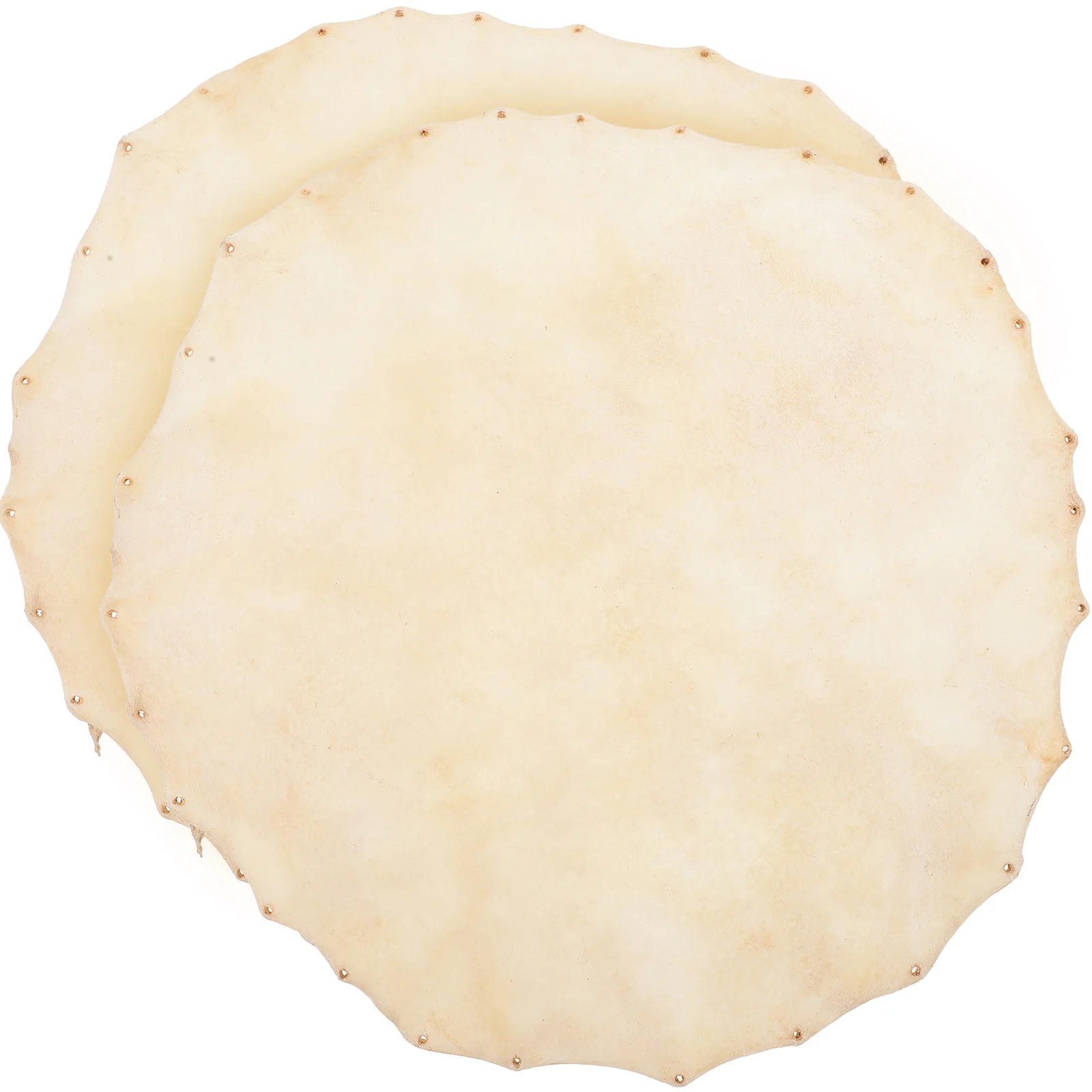 

2 Pcs Drum Cover Replacement Accessories for Heads Scalp African Covers Skin Sheepskin Leathers