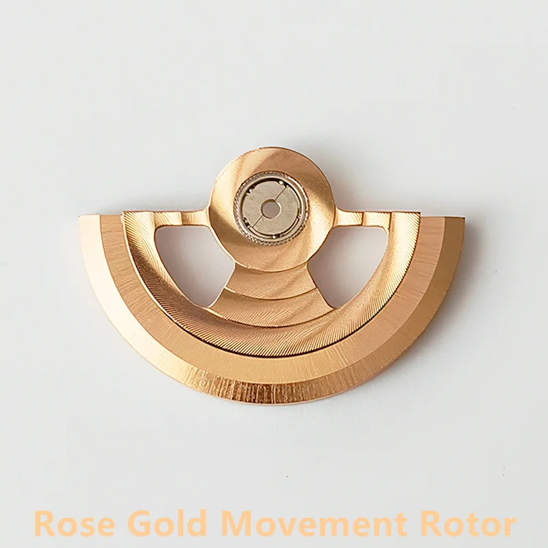 Exquisite Rose Gold Watch Movement Rotor Replacement