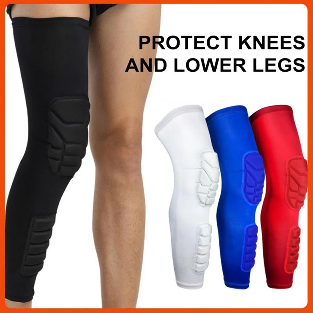 1Pcs Honeycomb Knee Compression Sleeves Basketball Knee Pad Leg