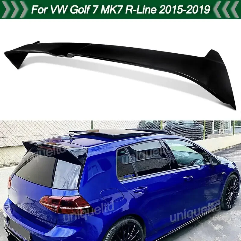 Spoiler Per Lunotto Posteriore Ala Lucidalabbra Nero Per Vw Golf 7 Mk7 Mk7.5 R-Line 2015-2019