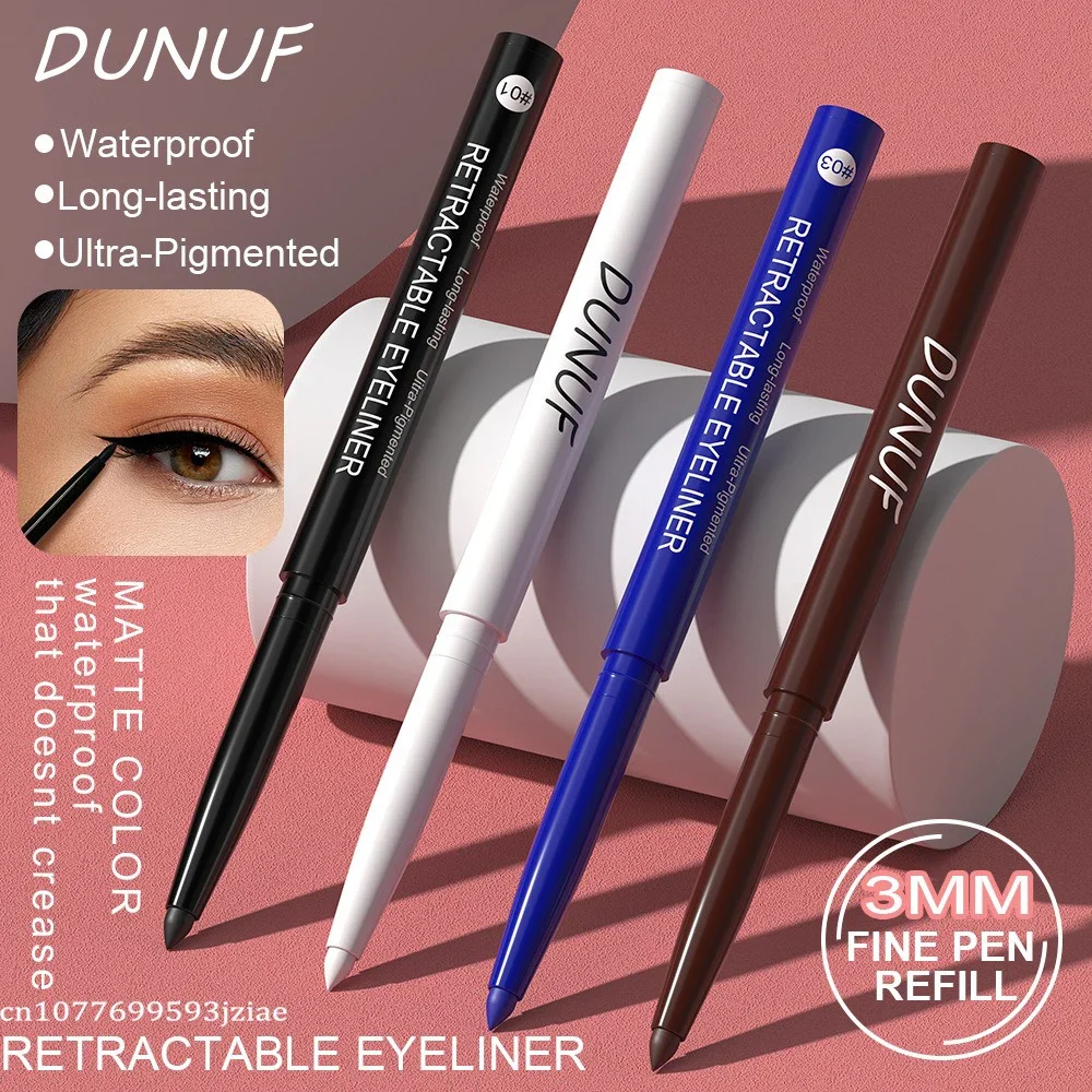 Soft Gel Blue White Eyeliner Pencil Under Eye Highly Pigmented Matte Black Waterproof Eyes Contour Makeup Eyeliner Waterproof 2