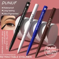 Soft Gel Blue White Eyeliner Pencil Under Eye Highly Pigmented Matte Black Waterproof Eyes Contour Makeup Eyeliner Waterproof 2