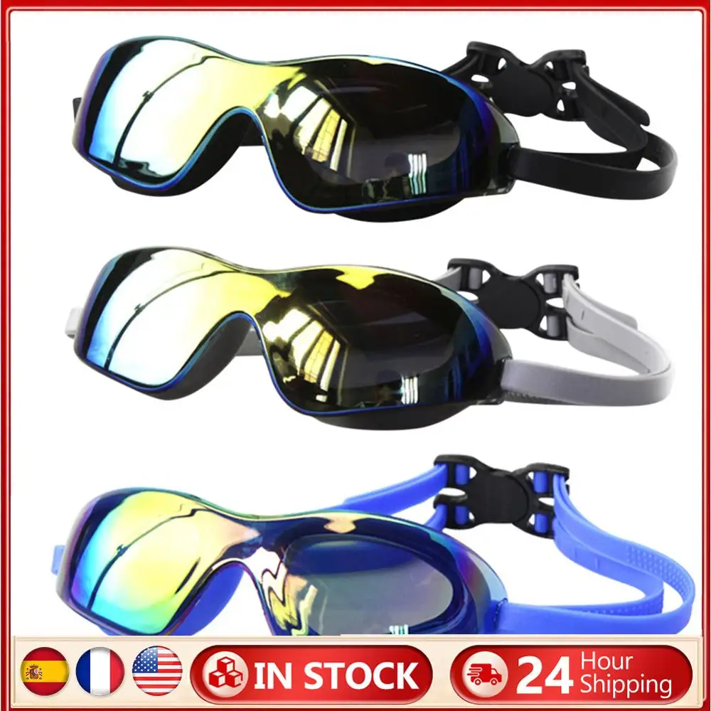 Swim Glasses Anti Fog Electroplate Diving Goggles