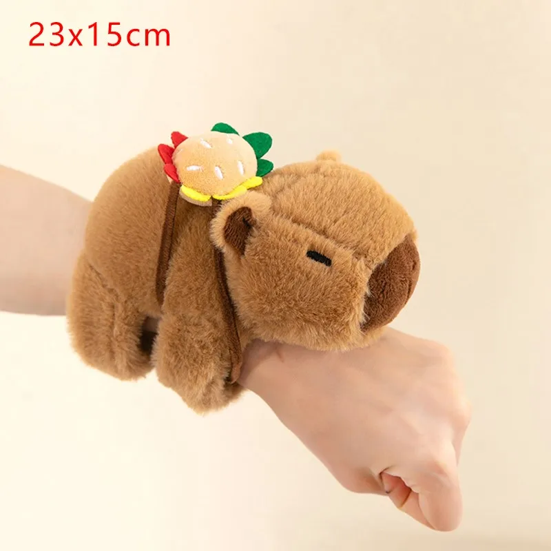 Dellyy Tier-Schlagarmbänder Für Kinder – Plüsch-Snap-Armband Mit Husky, Panda & Capybara