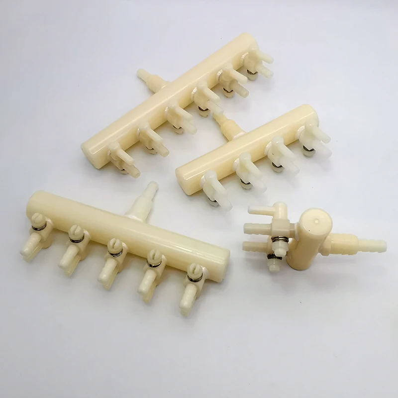 Aquarium Air Pump Plastic 2 3 4 5 6 Way Aquarium Air Splitter Valve Fish Tank Air Pump Flow Splitter Distributor Pump Valve Tap Control Switch