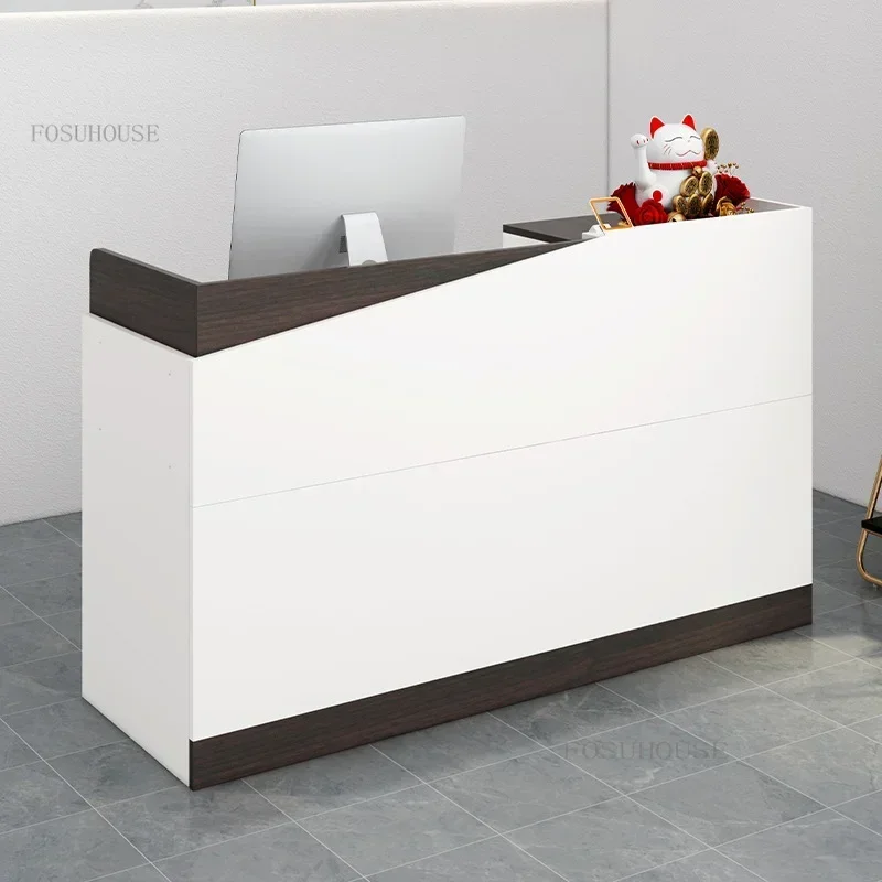 Counter Company Front Desk Reception Desks Cash Register Beauty Salon Bar Table Clothing Store Coffee Shop Reception Desk r