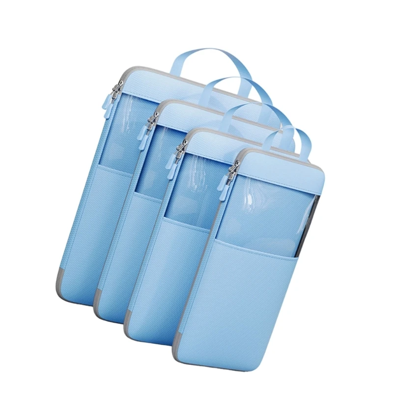 Set of 4 Multipurpose Compression Packing Cubes Essential Compression Packing Square Bag for Neat Luggage Arrangement 3