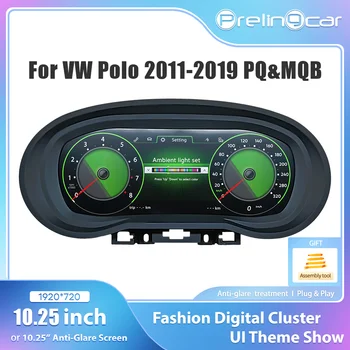 Panel de Instrumentos Digital LCD Prelingcar para Amarok 08-16, Polo 6R, Saveiro, Crossfox, Vento, T5.1, Seat León 1