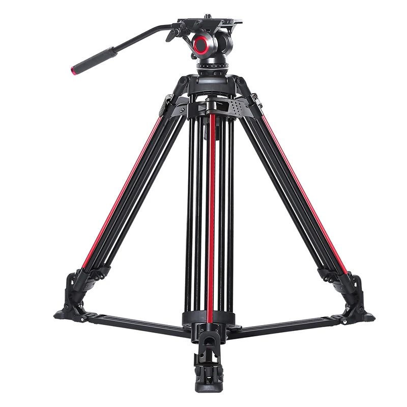 miliboo video tripod professional camera stand with ground spreader for dslr camcorder wedding photography travel quick shipping