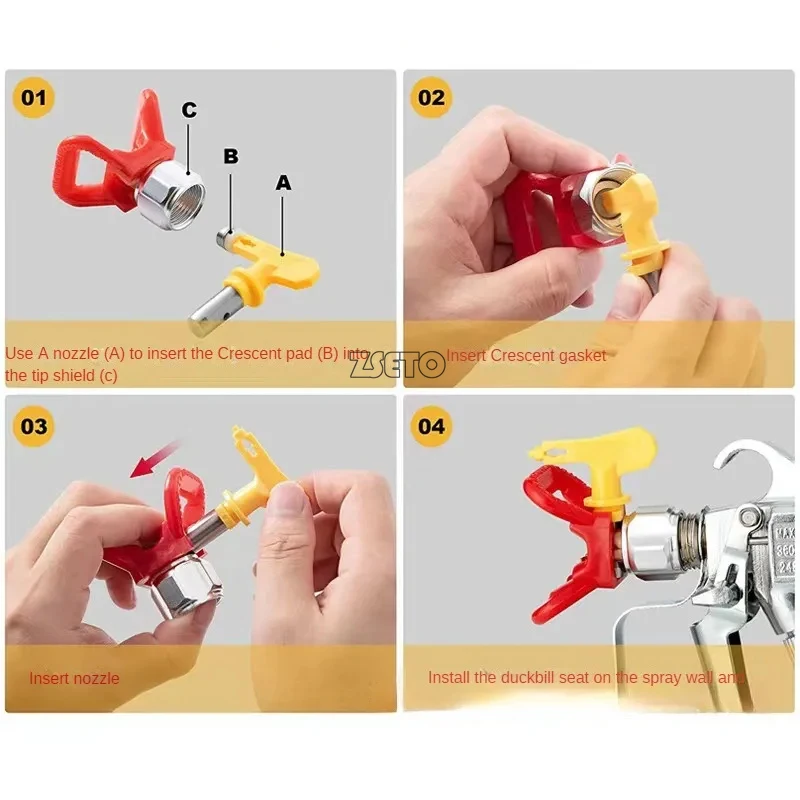High Pressure Airless Paint Spray Gun Nozzle Guard 1Pc