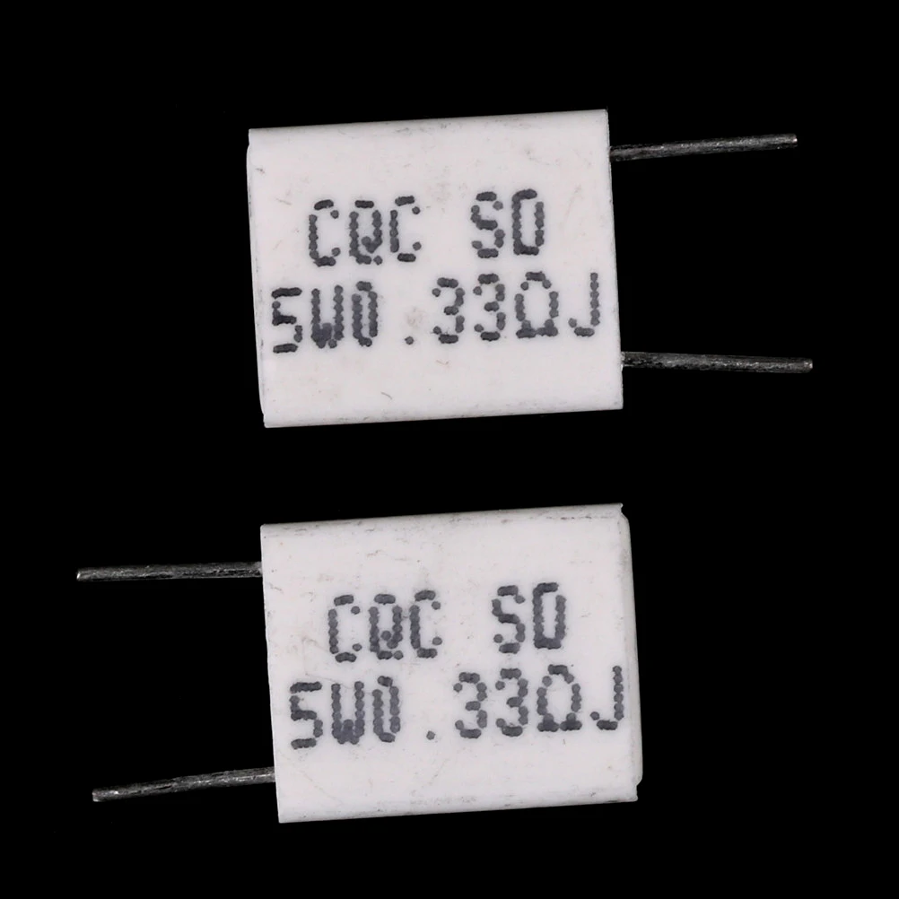 5W 0.33Ohm Cement Resistor Non-Inductive Ceramics Resistor BPR56/CQC 10Pcs