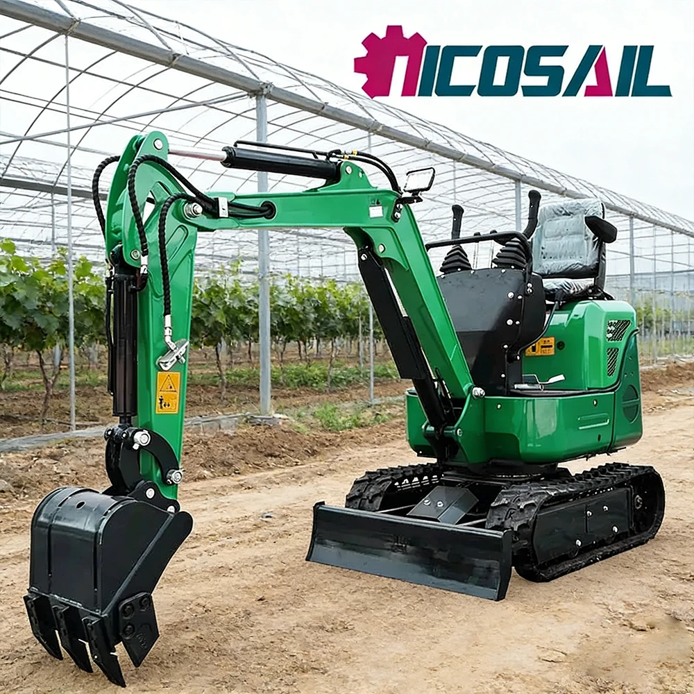 Mini excavator compact tailless 1-ton new tracked mini bagging EPA other engine mini excavator