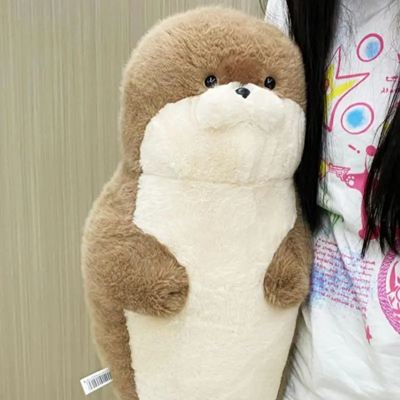 Japanese Seal Pillow Cute Bed Hugging Sleeping Otter Doll Super Soft Doll Birthday Gift 3