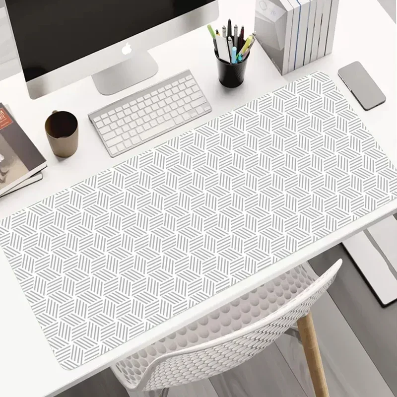 Alfombrilla grande para ratón para juegos, alfombrilla para jugadores de varios tamaños, cojín abstracto XL para ordenador, teclado, escritorio, alfombra con borde de bloqueo de goma antideslizante, gran oferta