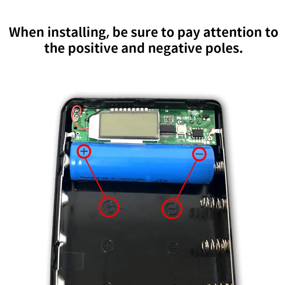 ޴ DIY ͸ ̽,  USB ũ USB LCD ÷ ͸ , 8*18650 ͸  , ޴