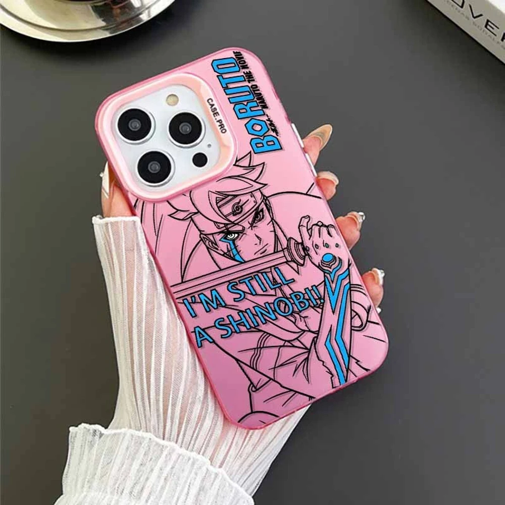 Colorful Naruto Uzumaki Boruto Silicone Phone Case Cover