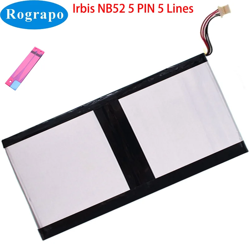para Irbis Nb52 Notebook Portátil Bateria Pinos Fio Plug Novo 3.8v 10000mah