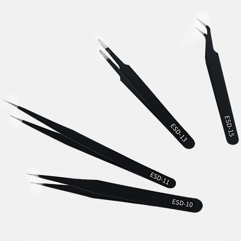 Eyelashes Tweezers Scrapbook Sticker Tape Picking DIY Journal Hand Account Tweezers Stainless Steel Mobile Phone Repair Tweezer 2