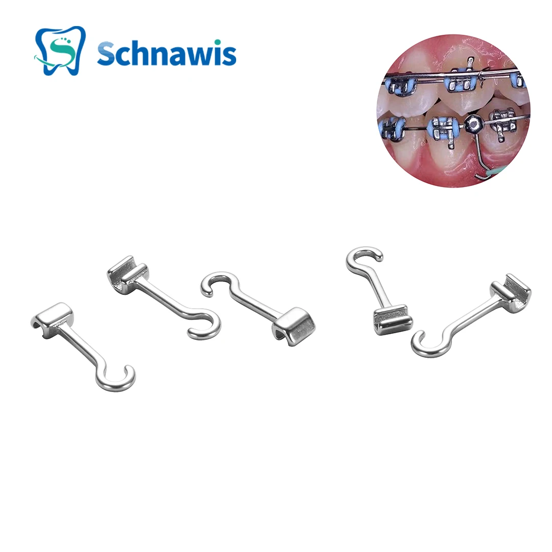 10pcs Dental Orthodontic Crimpable Hook Sliding Ball Hooks Crimpable