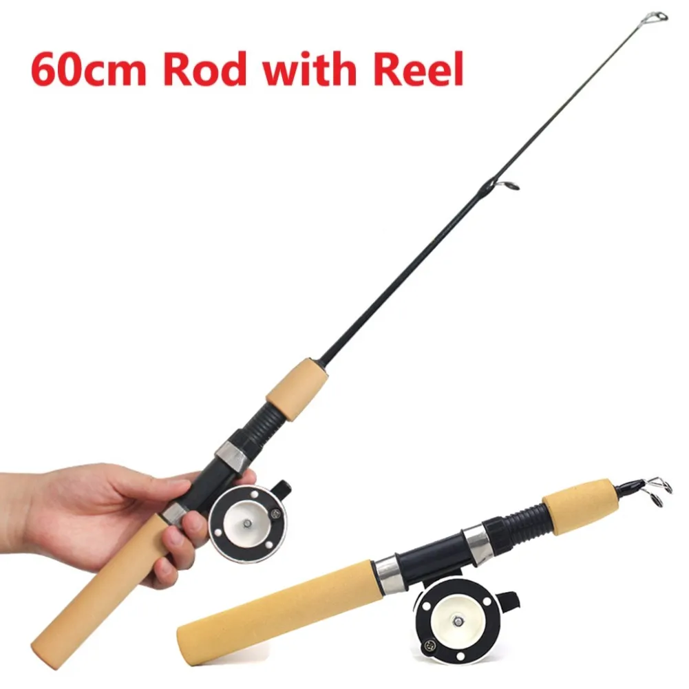 Mini Telescopic Ice Fishing Rod Portable Carbon Fiber River Shrimp Carp Fishing 