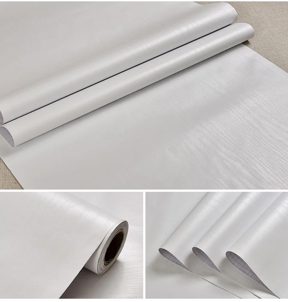 Moderne Holzstreifen-Tapeten für Möbel und Wände, DIY-Dekorfolien, PVC-Selbstklebende Vinyl-Wandaufkleber in Rollen – Detail 5