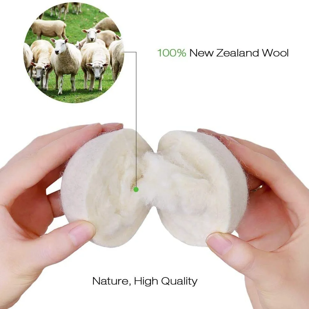 3-pack Wool Dryer Balls-7cm Reusable Softener Laundry Laundry Ball Home Washing Balls Wool Dryer Balls laundry ball for detergen laundry ball