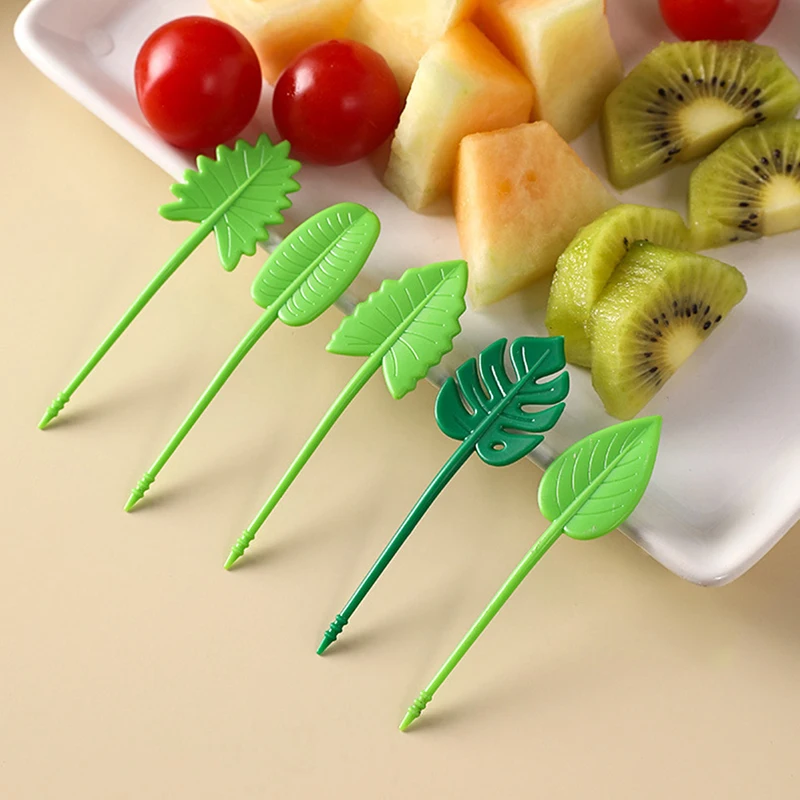 Mini Plastic Fruit Fork, Cute Food Fork For Cake Dessert Fruit