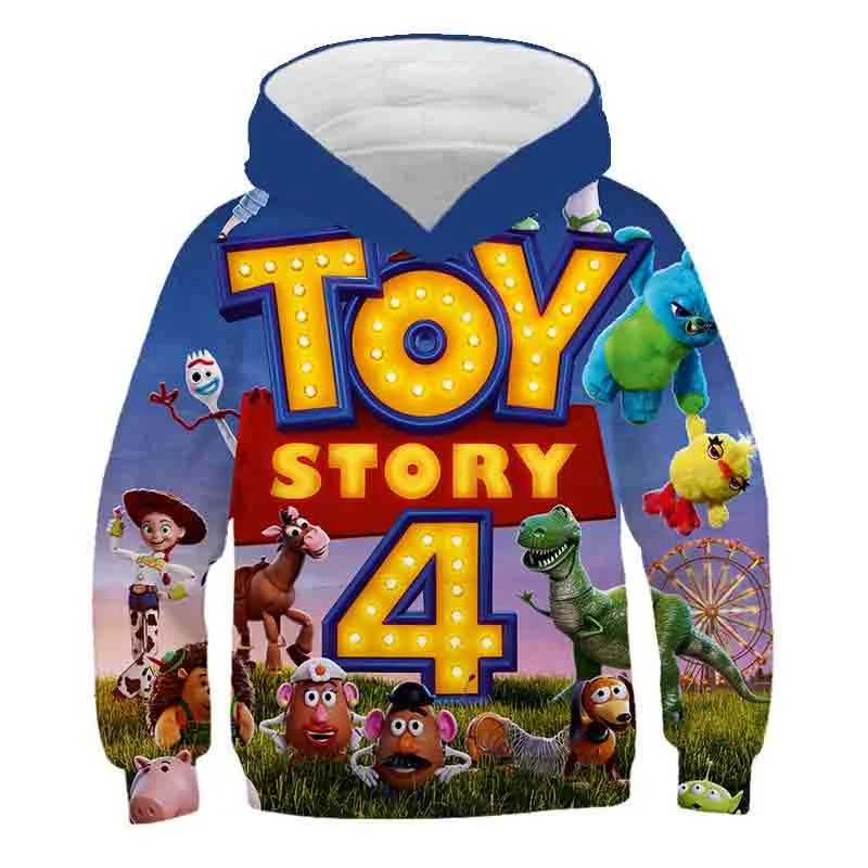 Ragazzi Toy Story 4 Felpe Con Cappuccio 3D Kids Toy Story 4 Felpe Con Cappuccio Abbigliamento Teenage Top Autunno Bambini Ragazze Toy Story 4 Felpe