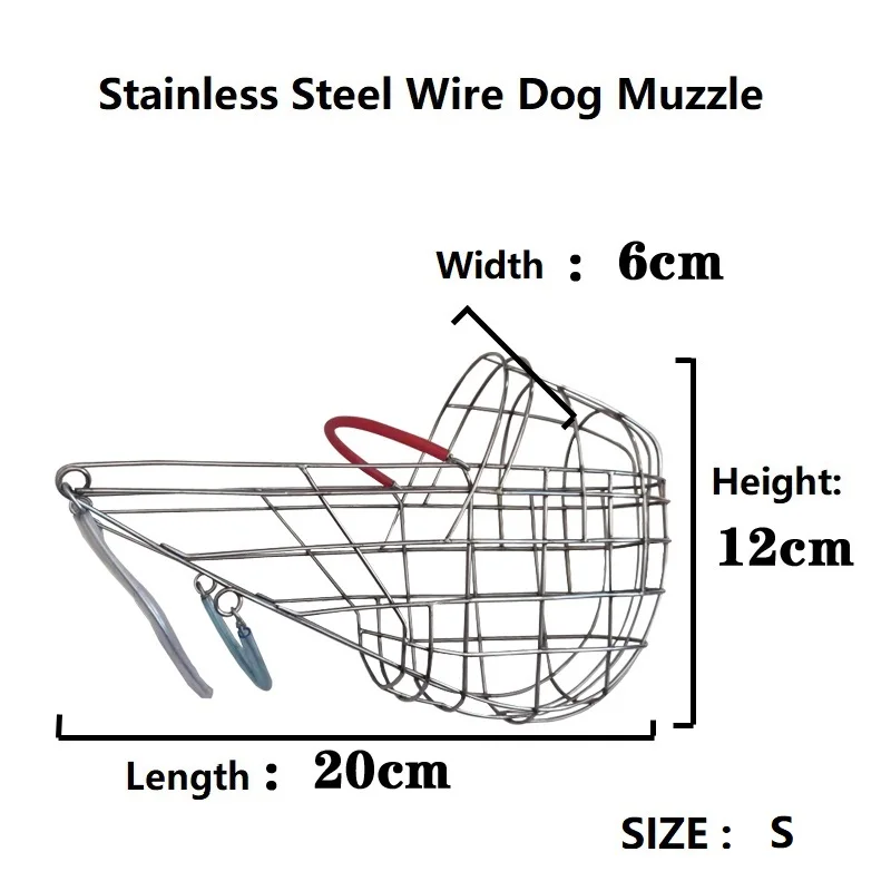 Metal Wire Basket Dog Muzzle Anti Bark Bite Chew Safety for Small/Large Anti-Bite Greyhound Dog Muzzles dog muzzle