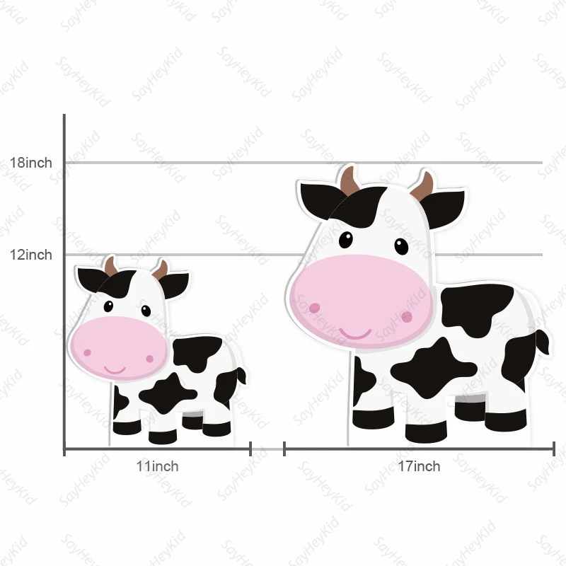 12/18/36 cala Farm Theme KT deska ciągnik zwierzęta krowa świnia strona na urodziny i bociankowe dziewczyny chłopcy strona wystrój tło
